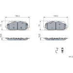 Bremsbelagsatz, Scheibenbremse 0 986 424 429 Bremsbelagsatz, Scheibenbremse 0 986 424 429