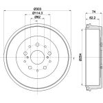 Bremstrommel 8DT 355 302-511
