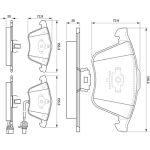 BOSCH 0 986 494 103 Bremsbelagsatz, Scheibenbremse BOSCH 0 986 494 103 Bremsbelagsatz, Scheibenbremse