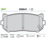 Valeo 598841 Bremsbelagsatz, Scheibenbremse