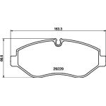 Hella 8DB 355 005-511 Bremsbelagsatz, Scheibenbremse Hella 8DB 355 005-511 Bremsbelagsatz, Scheibenbremse