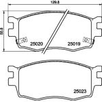 Bremsbelagsatz, Scheibenbremse 8DB 355 014-921