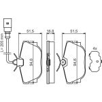 BOSCH 0 986 494 051 Bremsbelagsatz, Scheibenbremse BOSCH 0 986 494 051 Bremsbelagsatz, Scheibenbremse
