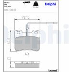Delphi LP563 Bremsbelagsatz, Scheibenbremse Delphi LP563 Bremsbelagsatz, Scheibenbremse