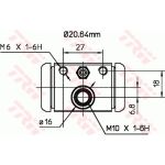Radbremszylinder BWF307 Radbremszylinder BWF307