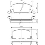 BOSCH 0 986 494 412 Bremsbelagsatz, Scheibenbremse