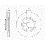 Ferodo DDF3025RC-1 Bremsscheibe PREMIER Ferodo DDF3025RC-1 Bremsscheibe PREMIER