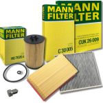 MANN-FILTER INSPEKTIONSPAKET FILTERSATZ FÜR AUDI VAG 1.6 2.0 TDI (HU 7020 z + CUK 26 009 + C 30 005) MANN-FILTER INSPEKTIONSPAKET FILTERSATZ FÜR AUDI VAG 1.6 2.0 TDI (HU 7020 z + CUK 26 009 + C 30 005)