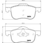 Bremsbelagsatz, Scheibenbremse 8DB 355 008-851 Bremsbelagsatz, Scheibenbremse 8DB 355 008-851
