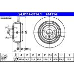 Bremsscheibe 24.0114-0114.1