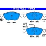 ATE 13.0460-7139.2 Bremsbelagsatz, Scheibenbremse ATE 13.0460-7139.2 Bremsbelagsatz, Scheibenbremse