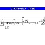 Bremsschlauch 24.5248-0513.3 Bremsschlauch 24.5248-0513.3