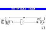 ATE 24.5117-0205.3 Bremsschlauch