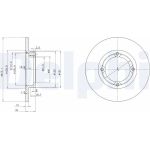 Delphi BG2400 Bremsscheibe