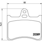 Brembo P 61 019 Bremsbelagsatz, Scheibenbremse PRIME LINE Brembo P 61 019 Bremsbelagsatz, Scheibenbremse PRIME LINE