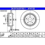 Bremsscheibe 24.0114-0118.1