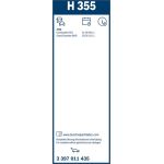 BOSCH H 355 Scheibenwischer Rear 3 397 011 435