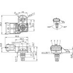 Sensor, Ladedruck 0 281 006 076 Sensor, Ladedruck 0 281 006 076