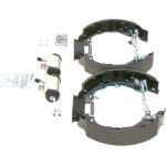 BOSCH 0 204 114 686 Bremsensatz, Trommelbremse für NISSAN MICRA, NOTE, SUNNY mit Radbremszylinder BOSCH 0 204 114 686 Bremsensatz, Trommelbremse für NISSAN MICRA, NOTE, SUNNY mit Radbremszylinder