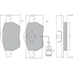 Bremsbelagsatz, Scheibenbremse 1170225 Bremsbelagsatz, Scheibenbremse 1170225