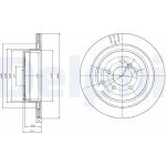 Delphi BG4021 Bremsscheibe Delphi BG4021 Bremsscheibe