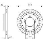 BOSCH 0 986 479 U99 Bremsscheibe