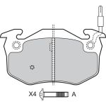 Bremsbelagsatz, Scheibenbremse 598158 Bremsbelagsatz, Scheibenbremse 598158