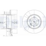 Delphi BG2738 Bremsscheibe Delphi BG2738 Bremsscheibe