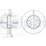 Delphi BG3513C Bremsscheibe Delphi BG3513C Bremsscheibe