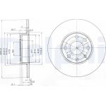 Delphi BG3402 Bremsscheibe Delphi BG3402 Bremsscheibe
