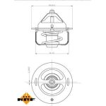 Thermostat, Kühlmittel 725147 Thermostat, Kühlmittel 725147