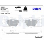 Delphi LP1608 Bremsbelagsatz, Scheibenbremse