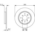 BOSCH 0 986 479 051 Bremsscheibe BOSCH 0 986 479 051 Bremsscheibe