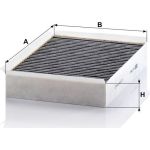 MANN-FILTER CUK 2950 Innenraumfilter, Aktivkohlefilter