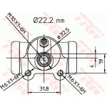 TRW BWH146 Radbremszylinder TRW BWH146 Radbremszylinder