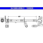ATE 24.5265-0558.3 Bremsschlauch ATE 24.5265-0558.3 Bremsschlauch