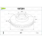 Valeo 197201 Bremsscheibe Valeo 197201 Bremsscheibe