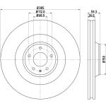 Bremsscheibe 8DD 355 129-031 Bremsscheibe 8DD 355 129-031