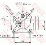 TRW BWF282 Radbremszylinder TRW BWF282 Radbremszylinder