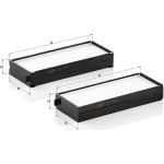MANN-FILTER CU 2542-2 Innenraumfilter, Partikelfilter