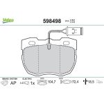 Valeo 598498 Bremsbelagsatz, Scheibenbremse Valeo 598498 Bremsbelagsatz, Scheibenbremse