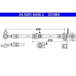 ATE 24.5291-0430.3 Bremsschlauch