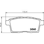 Bremsbelagsatz, Scheibenbremse 8DB 355 013-261 Bremsbelagsatz, Scheibenbremse 8DB 355 013-261