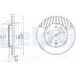 Delphi BG3563 Bremsscheibe
