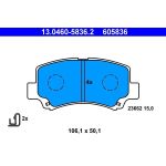 ATE 13.0460-5836.2 Bremsbelagsatz, Scheibenbremse ATE 13.0460-5836.2 Bremsbelagsatz, Scheibenbremse