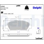 Delphi LP940 Bremsbelagsatz, Scheibenbremse Delphi LP940 Bremsbelagsatz, Scheibenbremse