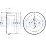 Delphi BF411 Bremstrommel
