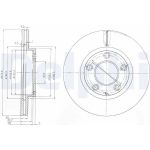 Delphi BG3085 Bremsscheibe Delphi BG3085 Bremsscheibe