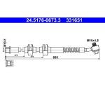Bremsschlauch 24.5176-0673.3 Bremsschlauch 24.5176-0673.3