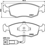 Bremsbelagsatz, Scheibenbremse 8DB 355 007-341 Bremsbelagsatz, Scheibenbremse 8DB 355 007-341